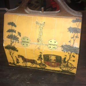 Porcelain purse antique from 60s by Gary Gail